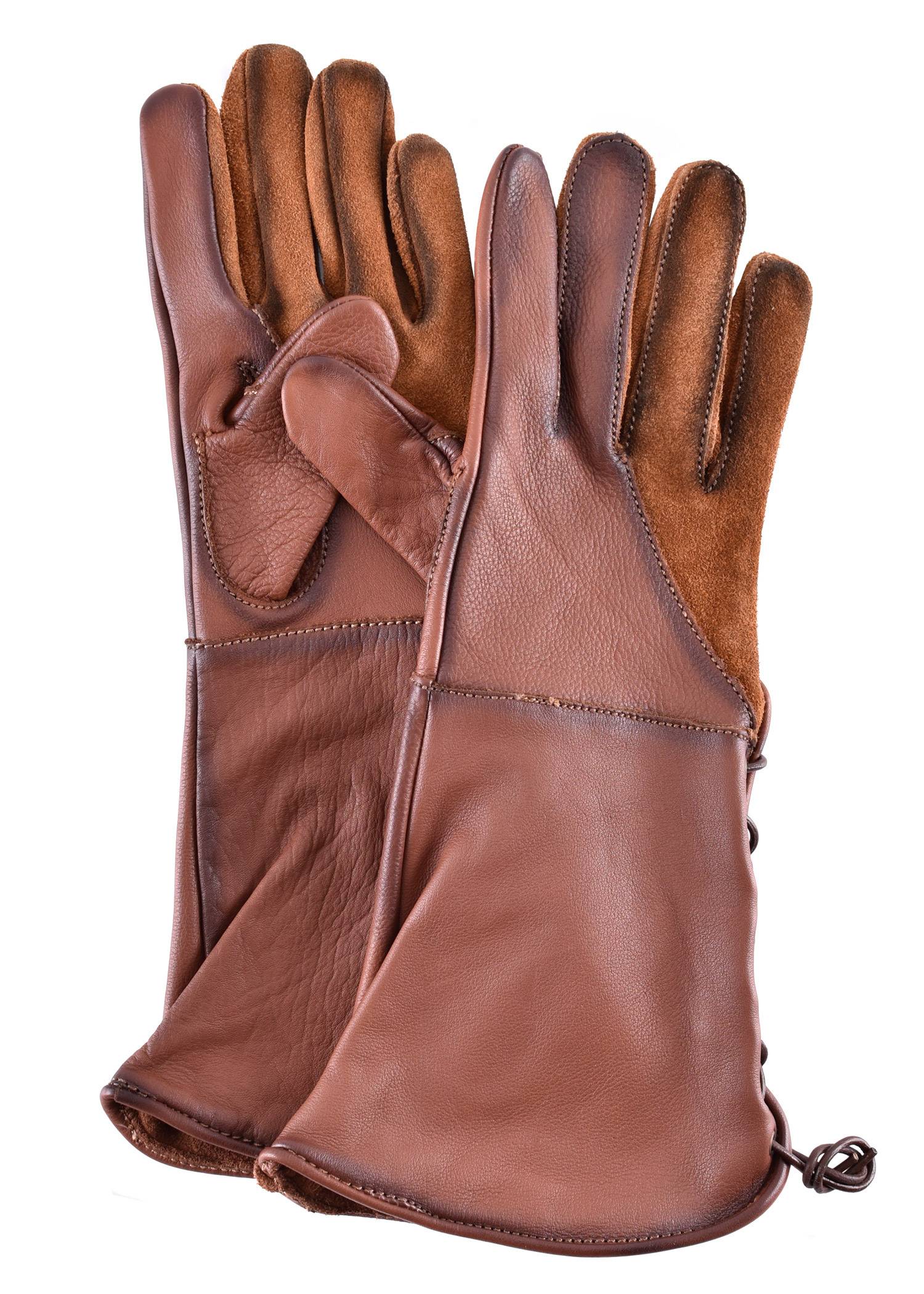 Valkeniers Handschoenen in Bruin