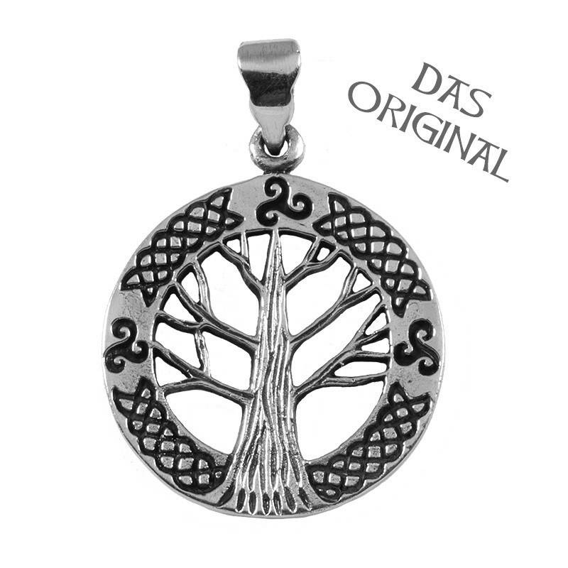 Keltische Levensboom - Yggdrasil Hanger zilver