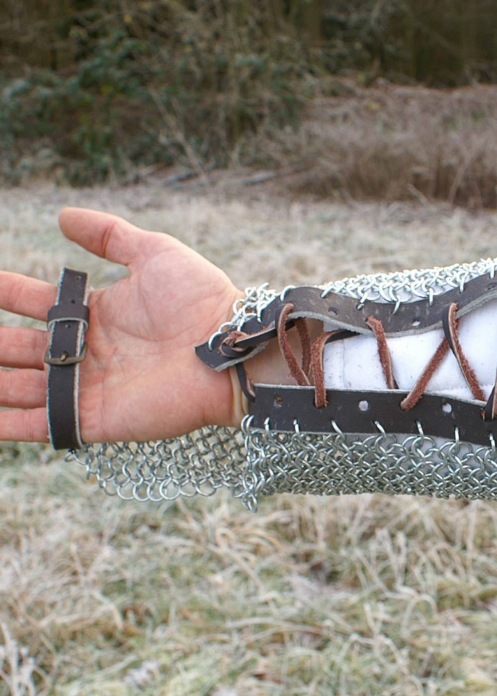 Maliënkolder Armbescherming, ronde ring, verzinkt