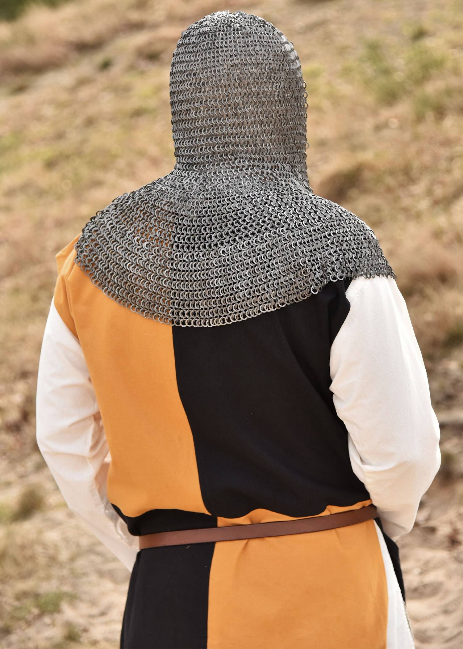 Maliënkolder Hoofdgewaad met Platte Ring