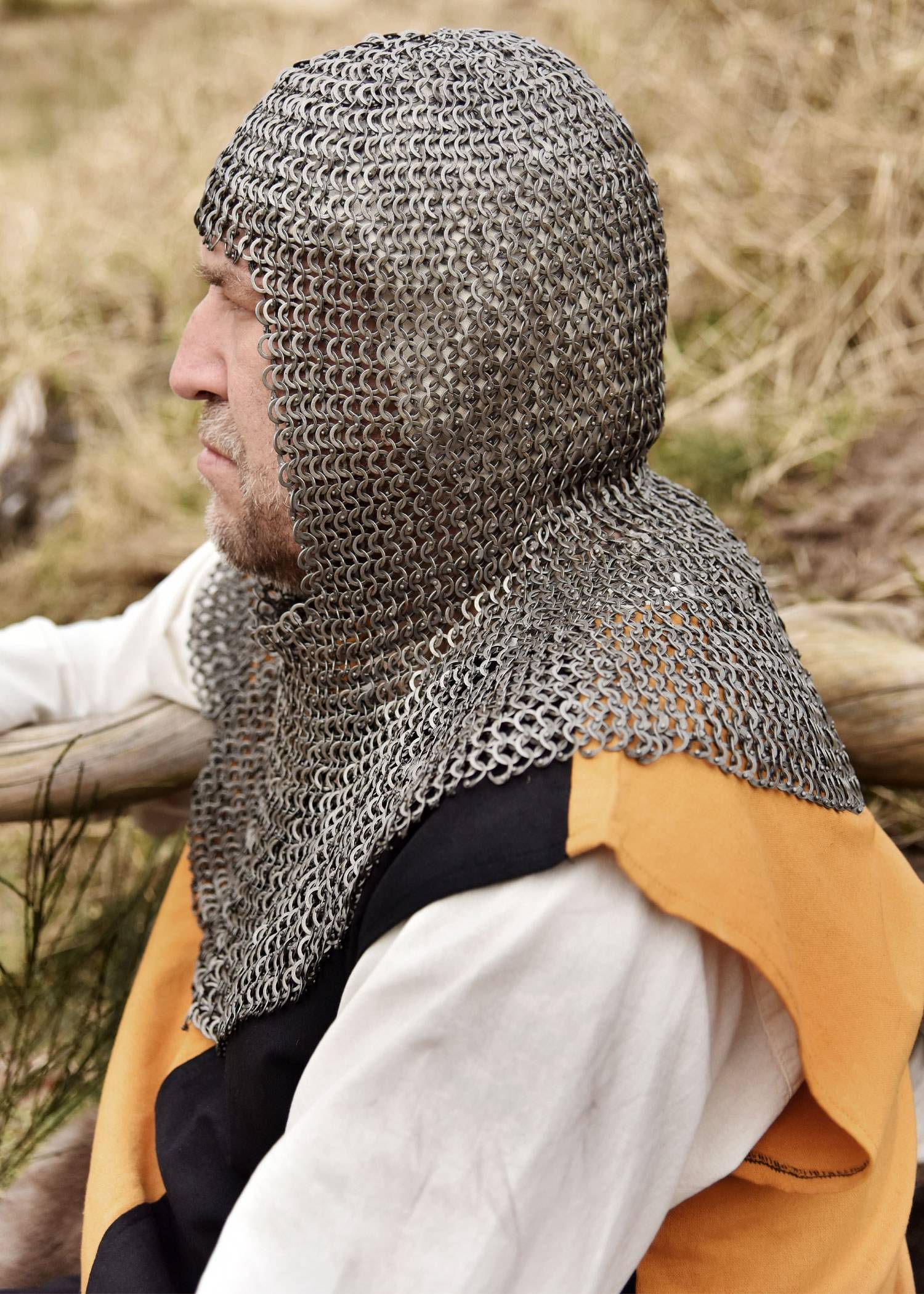 Maliënkolder Coif - Hoofdgewaad, Platte Ring