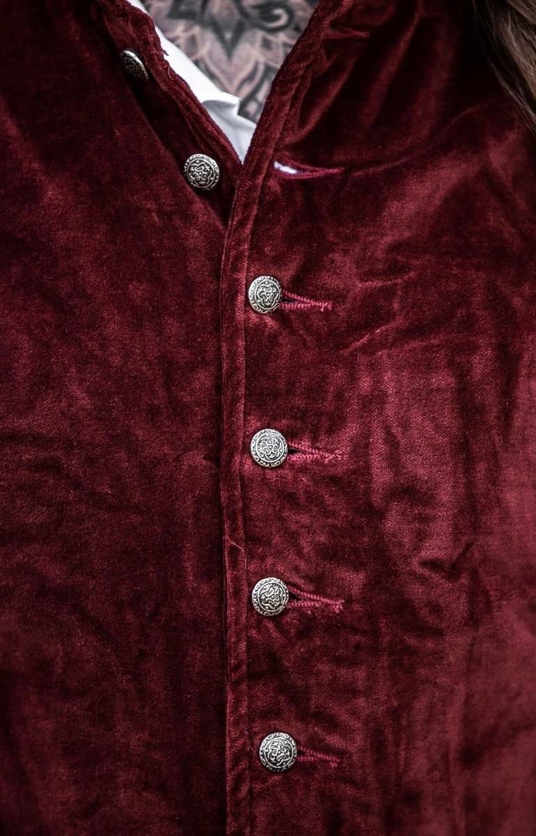 ​​Middeleeuwse Heren Gilet in Bord.rood