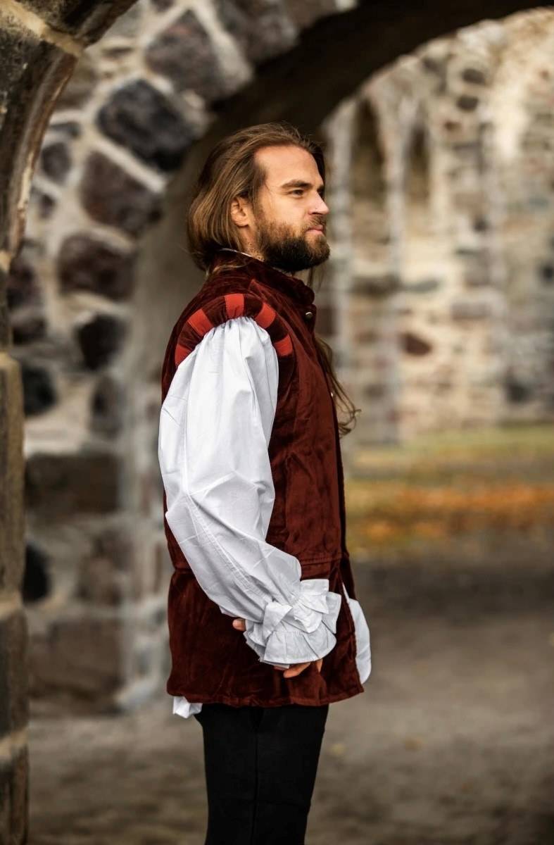 ​​Middeleeuwse Heren Gilet in Bord.rood