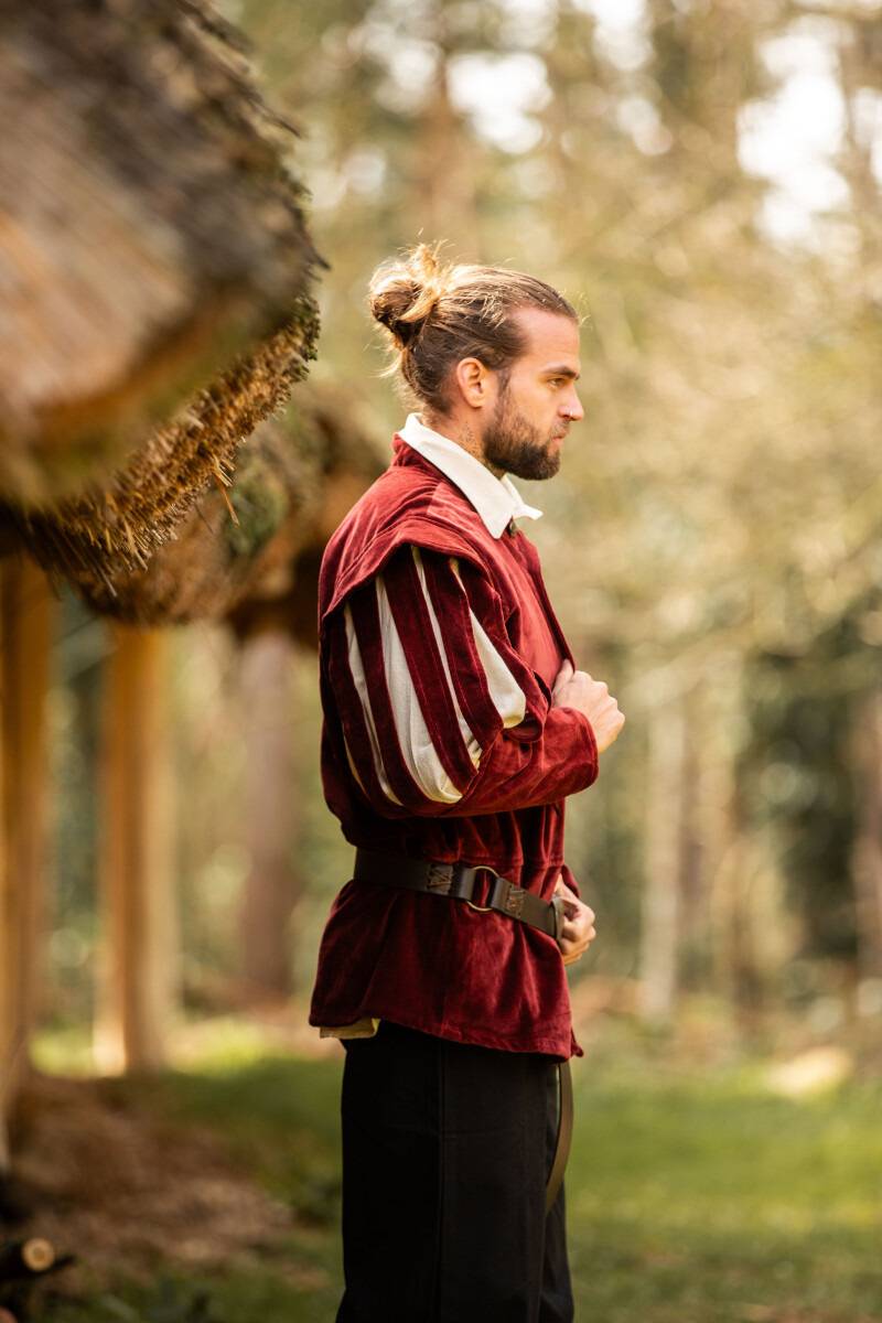 Middeleeuws Heren Jack-Jasje in Rood