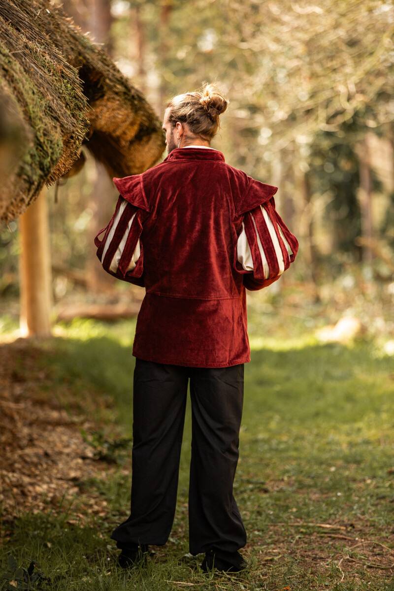 Middeleeuws Heren Jack-Jasje in Rood