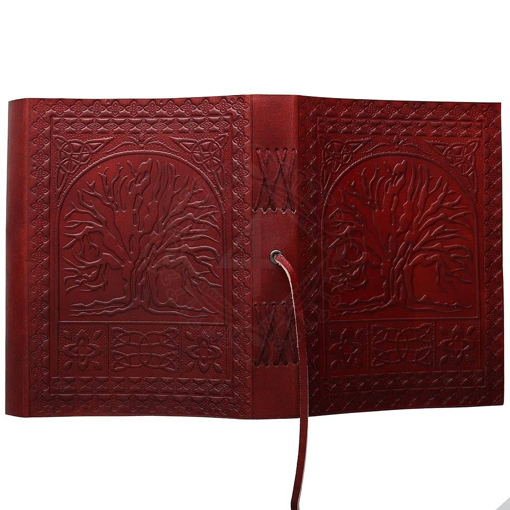 Mittelalterliches Leder Notizbuch Baum des Lebens