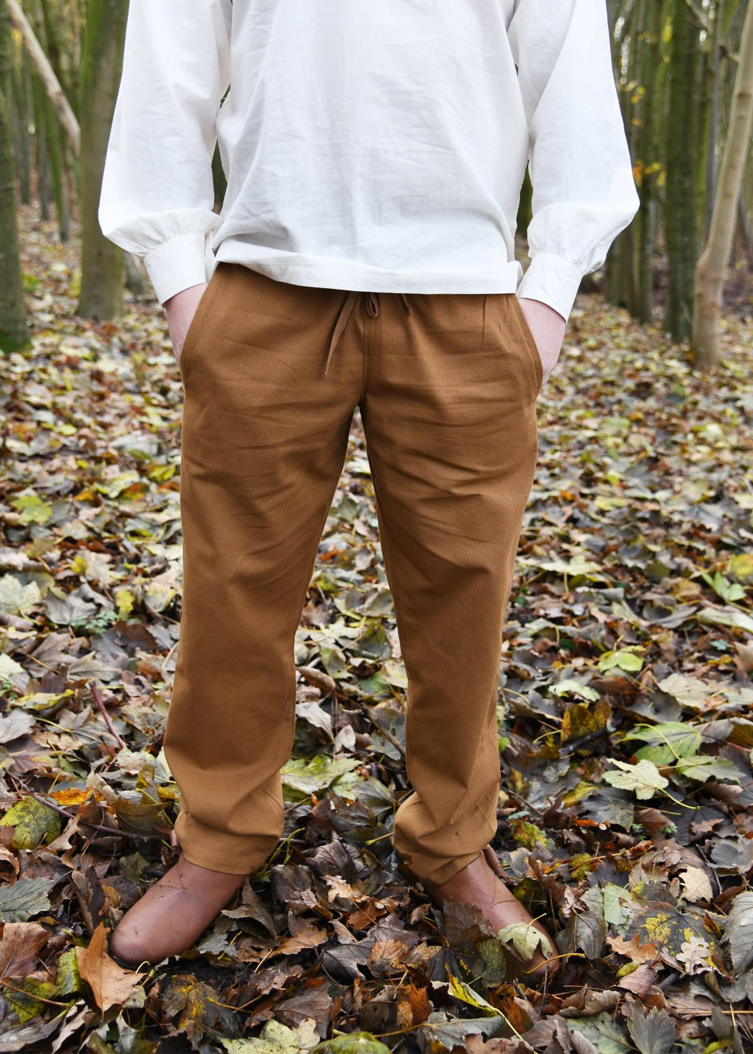 Middeleeuwse Broek in beige bruin
