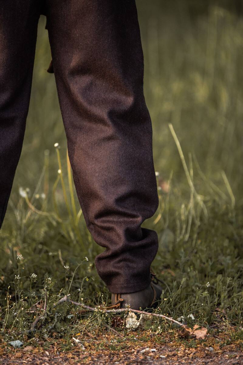 Mittelalter Hose in Braun in Wolle