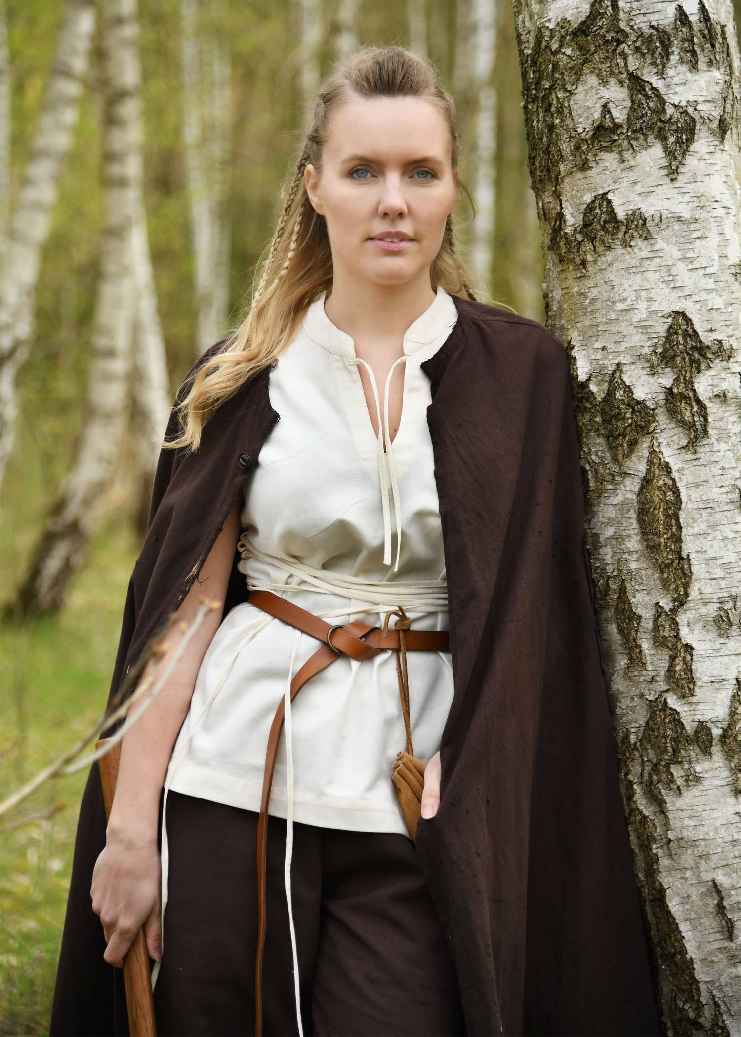 ​Mittelalterliche Bluse, ärmellos, natur