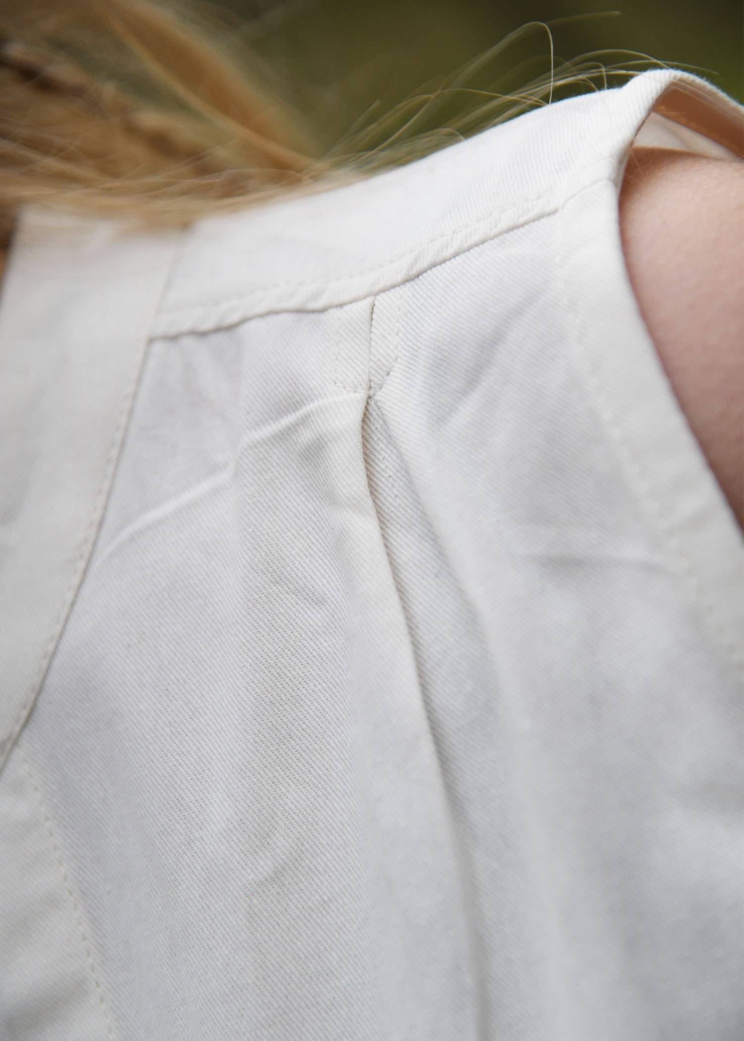 ​Mittelalterliche Bluse, ärmellos, natur