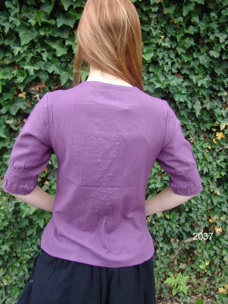 Mittelalterbluse in Lila (ausverkauf)