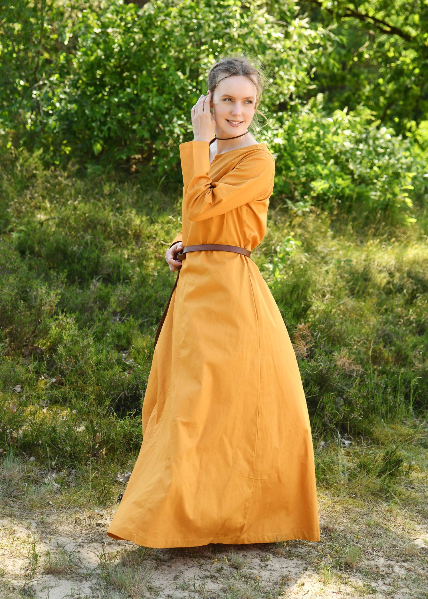 Viking jurk, mosterdgeel