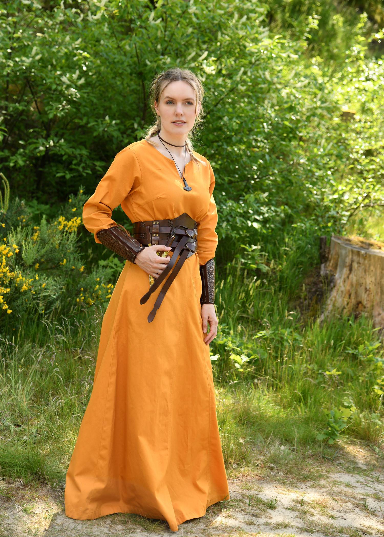 Viking jurk, mosterdgeel