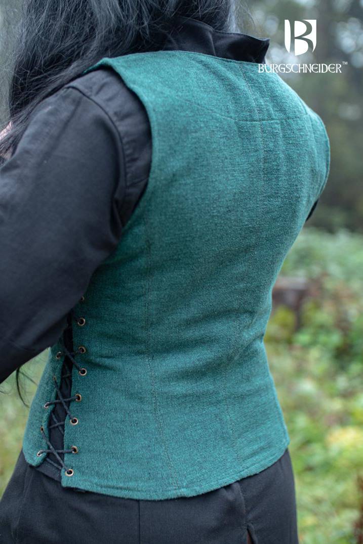 Middeleeuws Gilet Marian in Groen