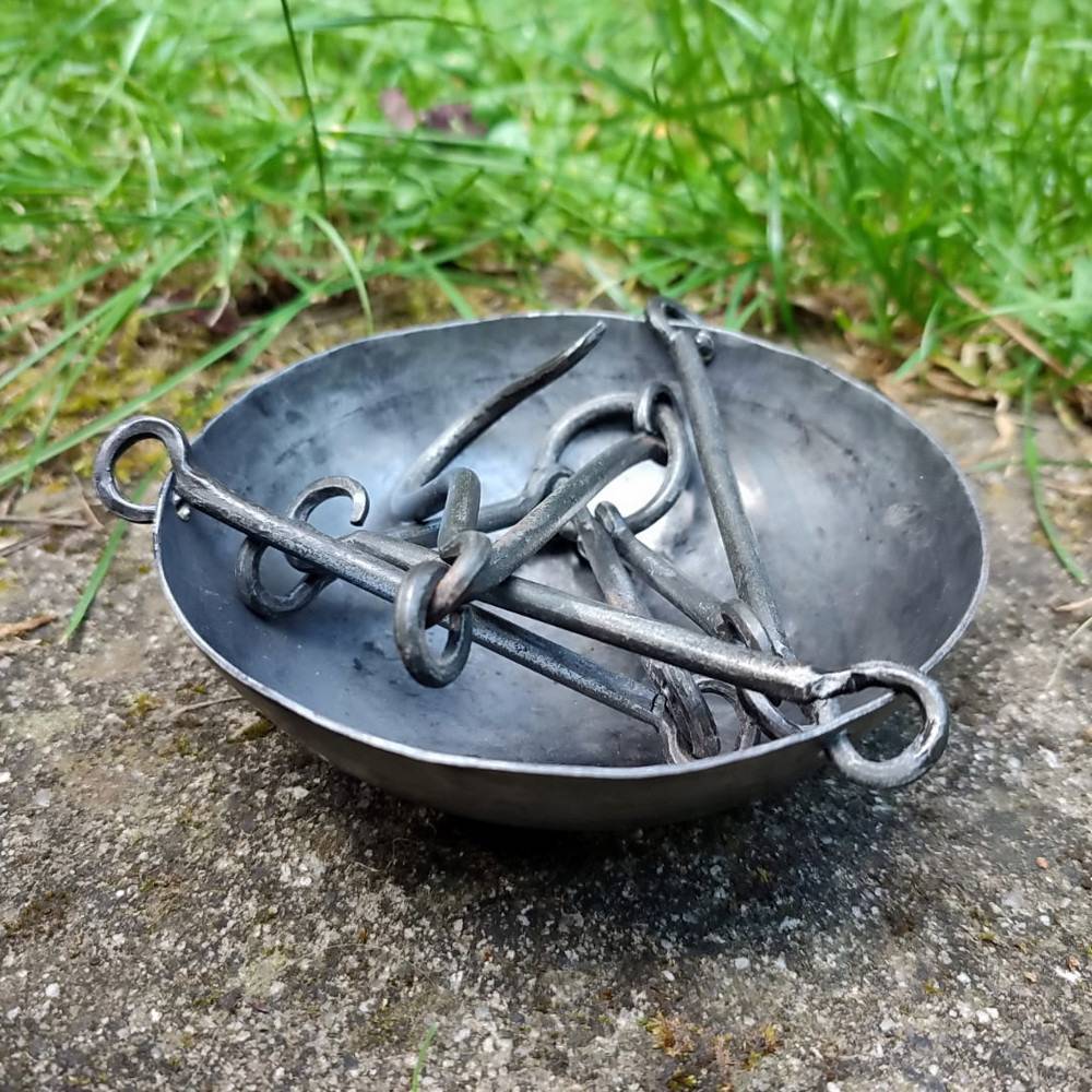 Gesmede Hanglamp in Middeleeuwse Stijl