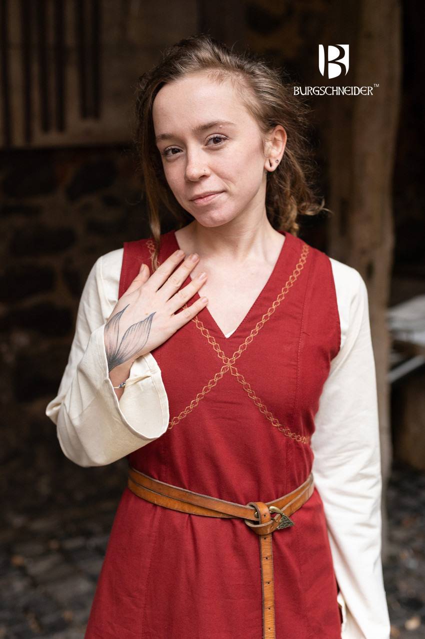 Mittelalter Kleid Khara in Rot