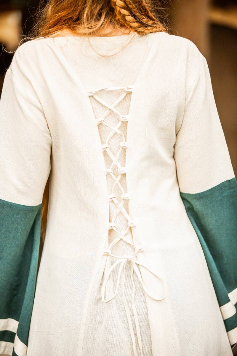 ​Mittelalter Kleid in Natur/Grun