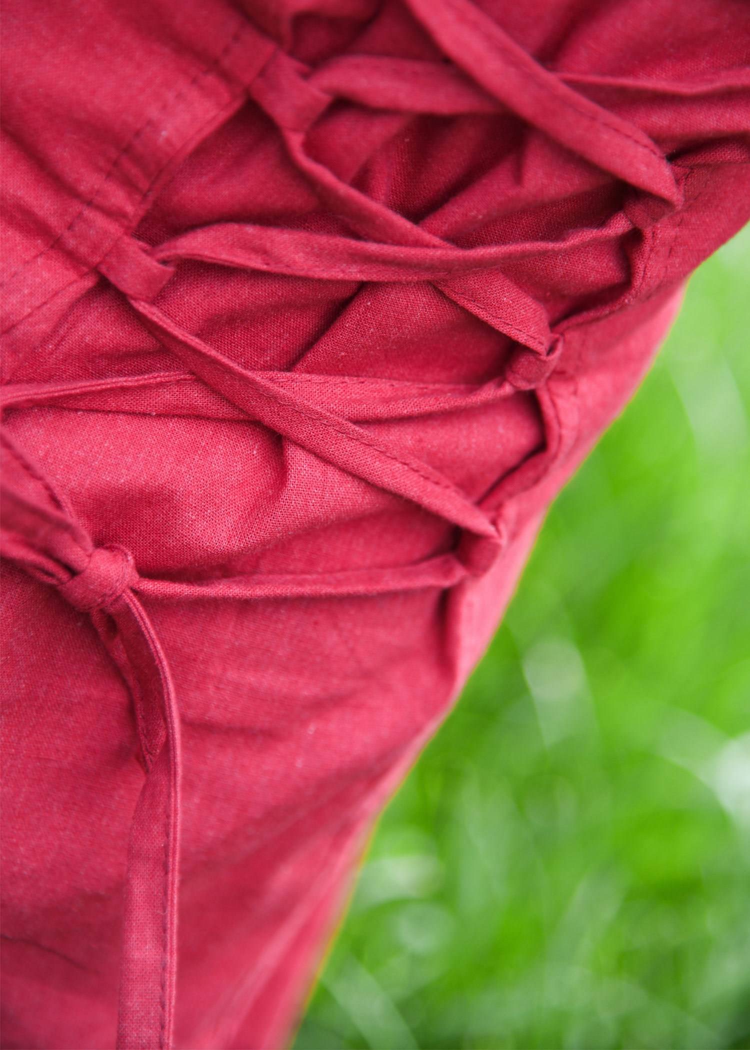 ​Kinder Mittelalterkleid, kurzarm, rot/schwarz
