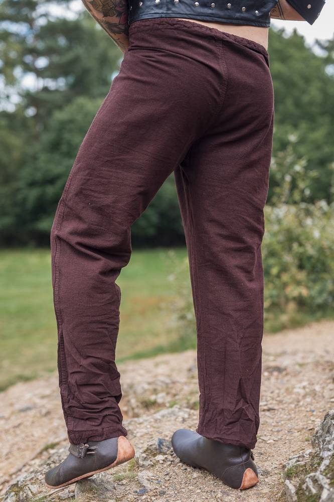 Middeleeuwse Linnen broek in Bruin