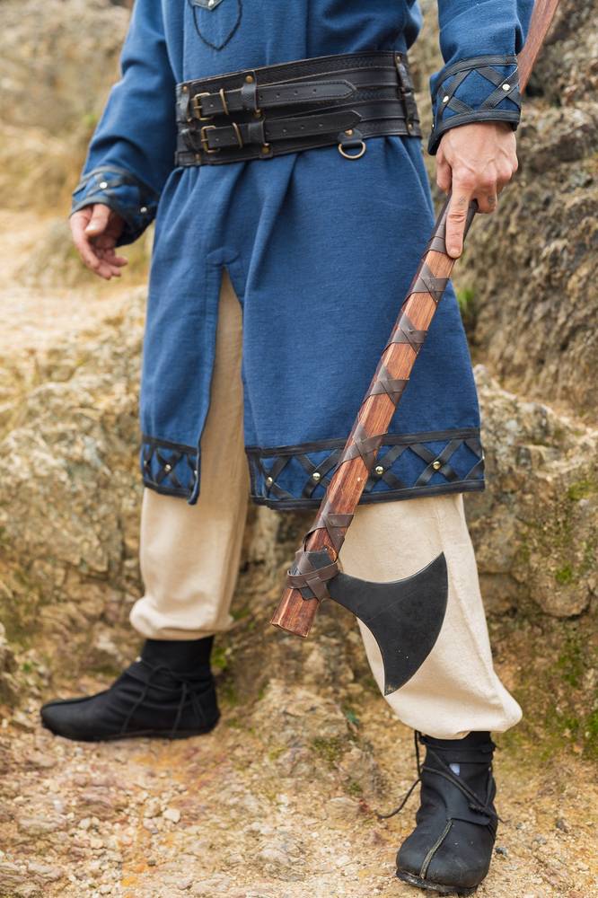 Middeleeuwse Linnen broek in Natuurkleur