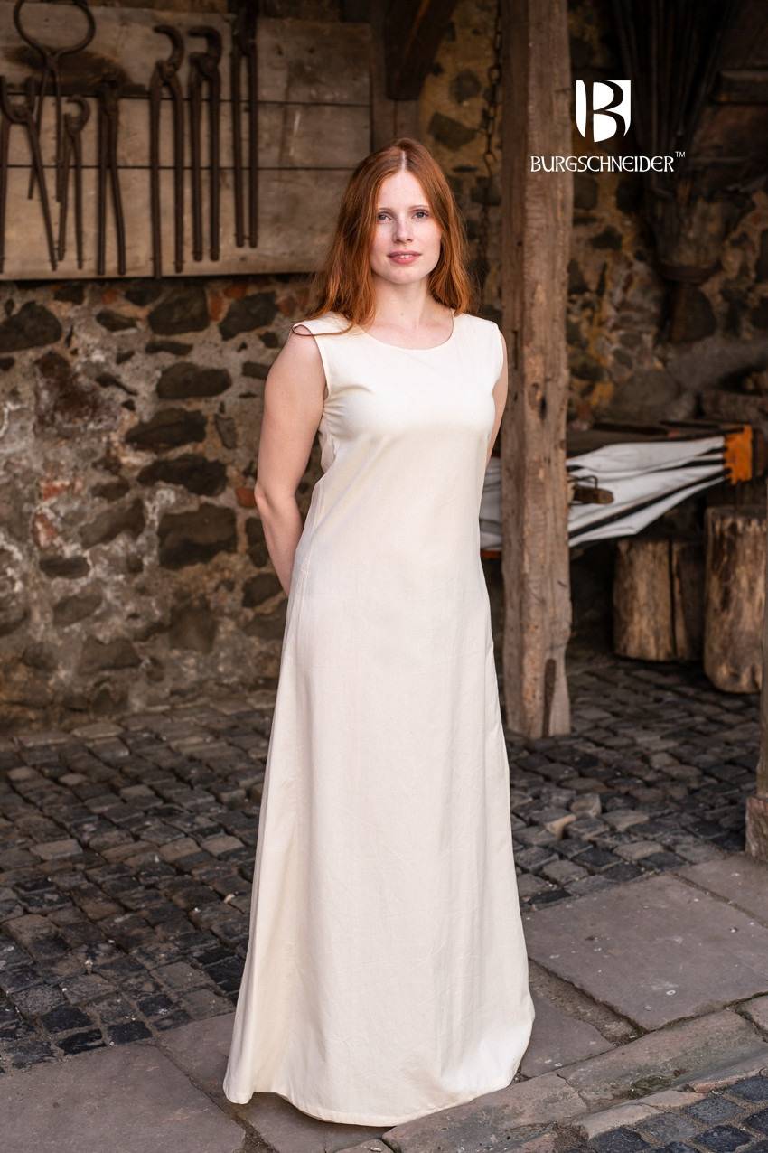Mittelalter Unterkleid Aveline in Natur