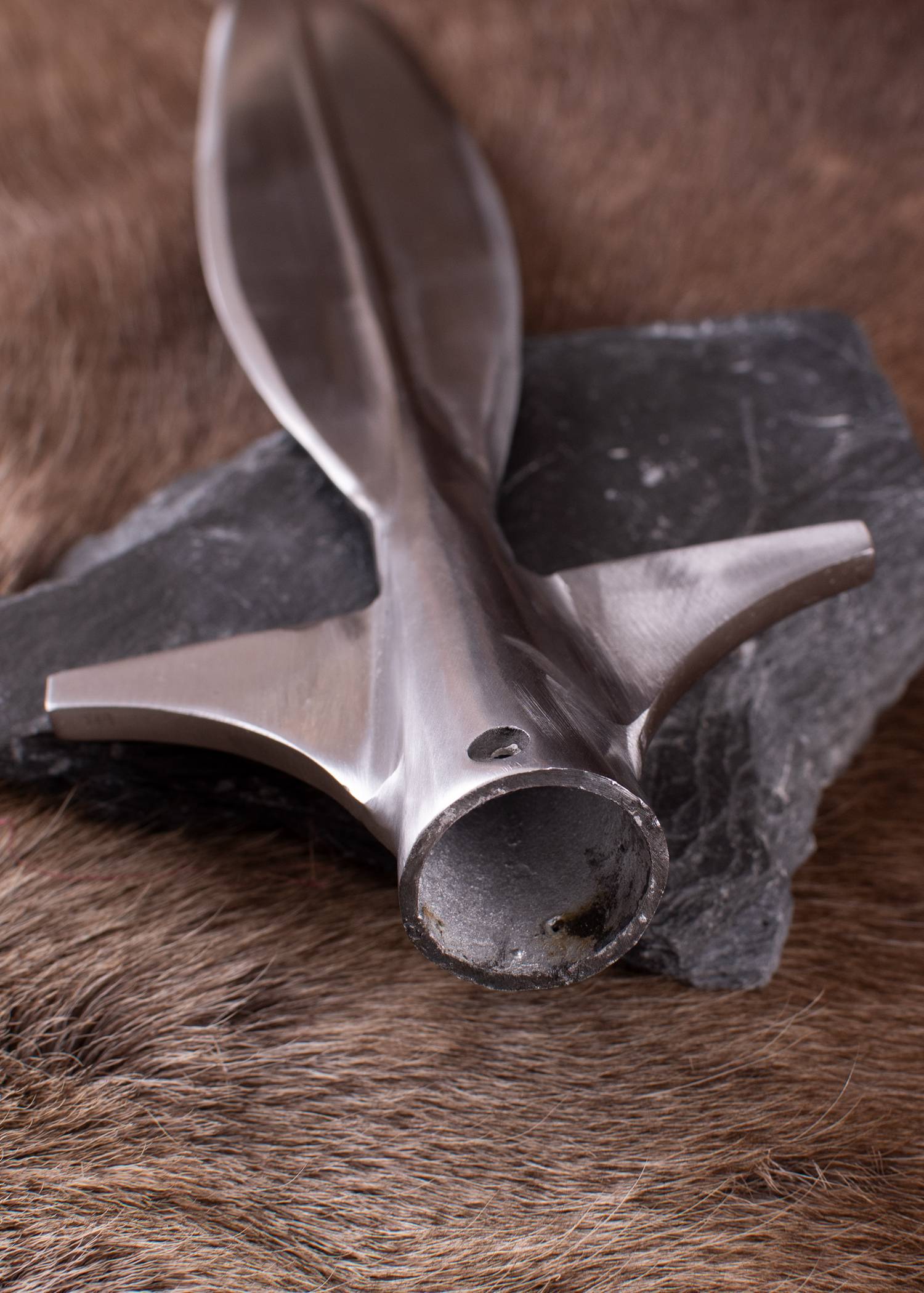 ​Mittelalter Blattförmige Flügelspeer-Spitze, ca. 43,5 cm