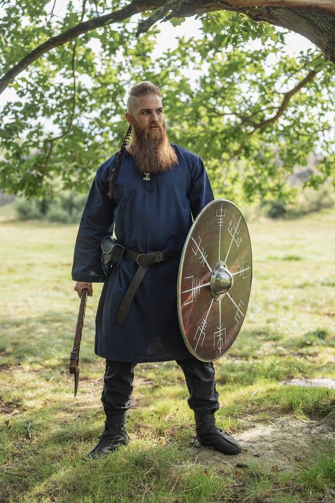 Middeleeuws - Viking Tuniek in Blauw