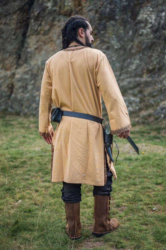 Middeleeuws - Viking Tuniek in Honingbruin