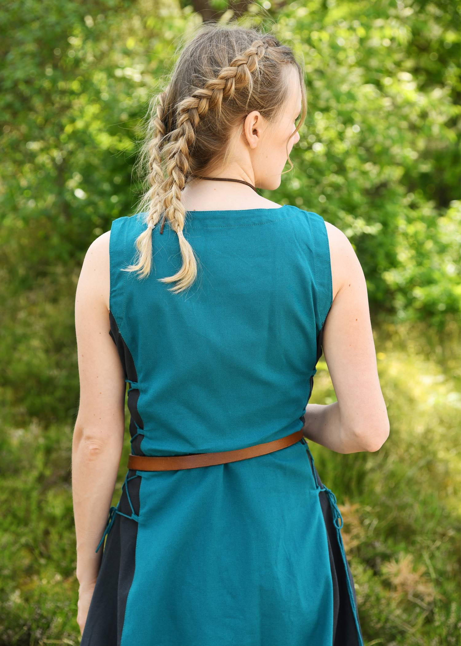 Middeleeuwse Overjurk, donkerblauw/blauw