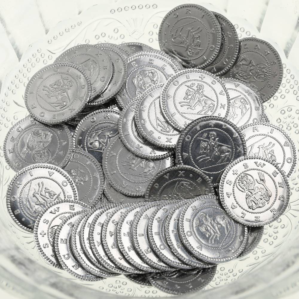 Replica van een middeleeuwse munt – Denarius van hertog Borivoj II – Set van 10 stuks