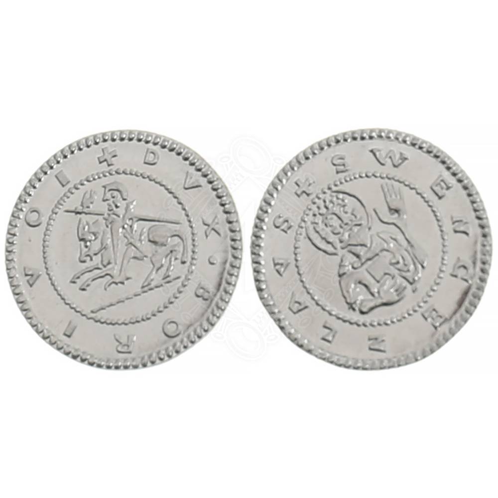 Replica van een middeleeuwse munt – Denarius van hertog Borivoj II – Set van 10 stuks