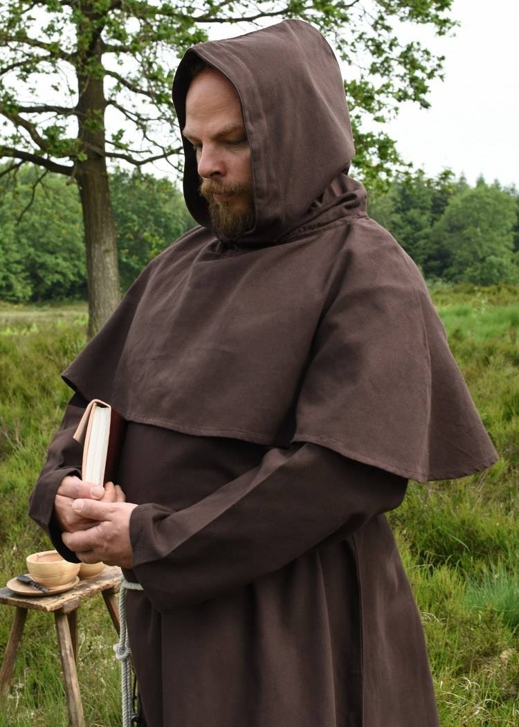 Middeleeuwse Monnikspij - Habijt in Bruin