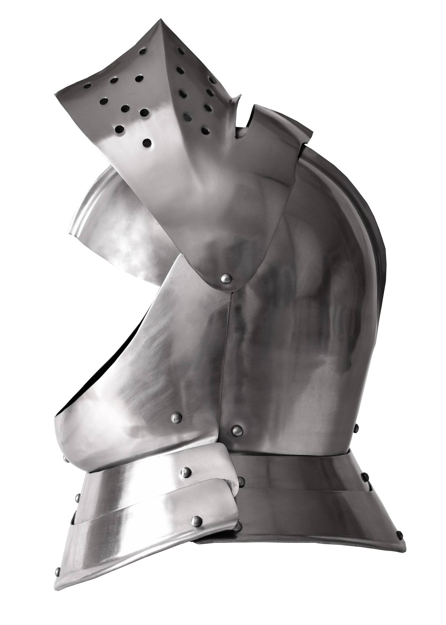 Gesloten helm, Engelse stijl, 16e eeuws