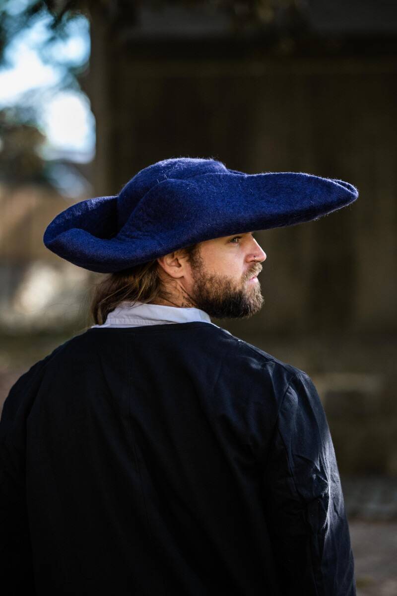 Piraten Hoed Gevilt in Blauw