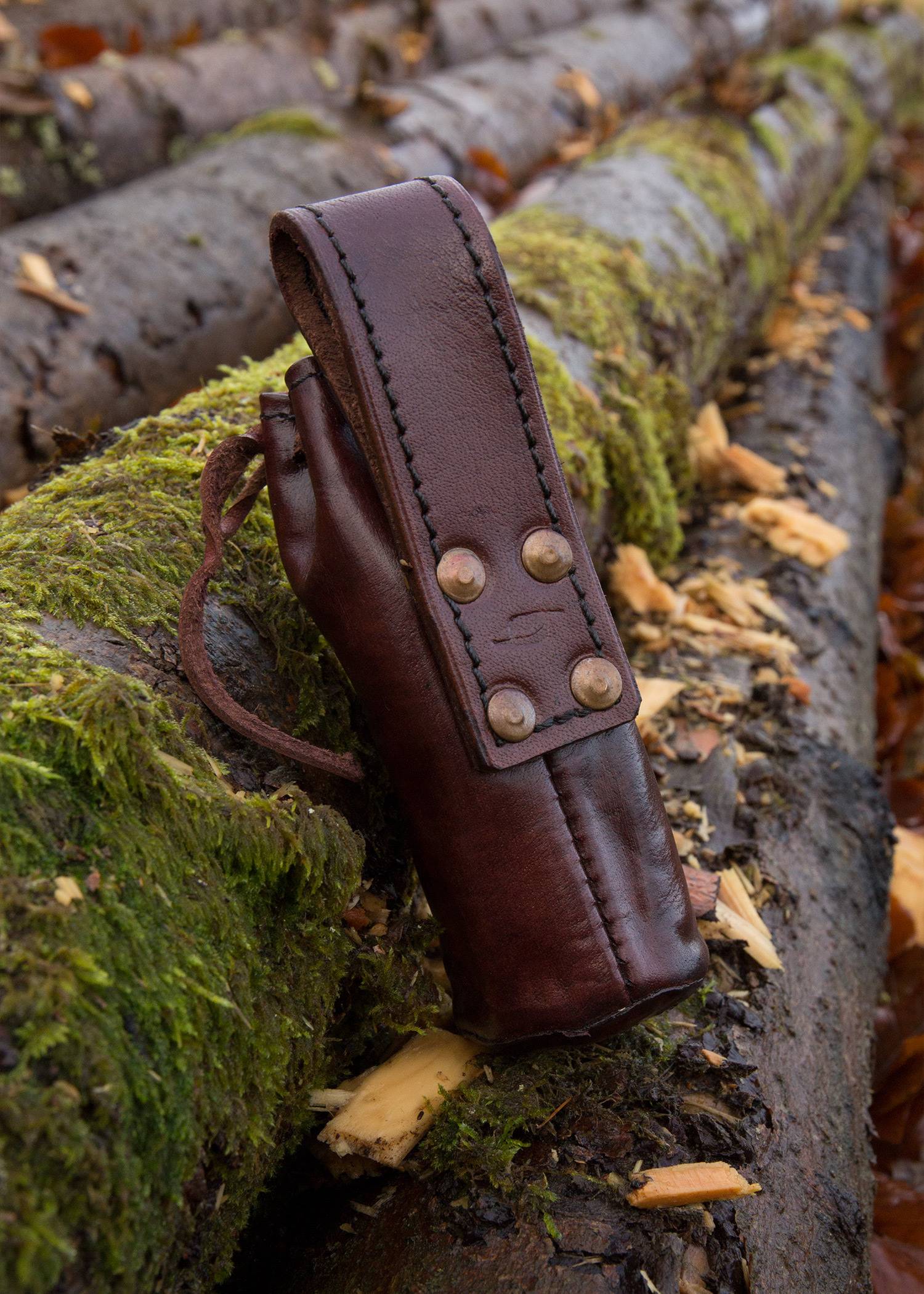 Piratenkijker met leren etui