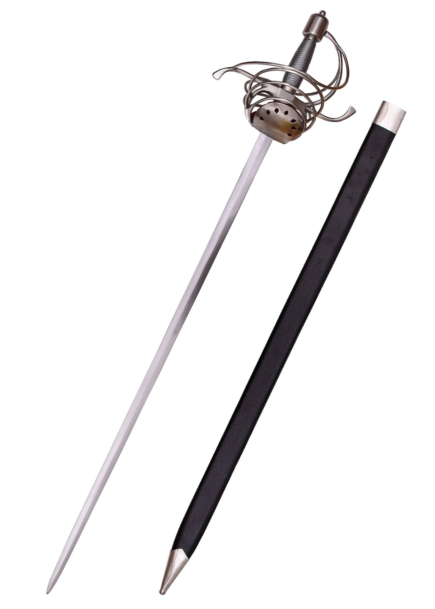 Pappenheimer Korbrapier mit drahtumwickeltem Griff, 104 cm