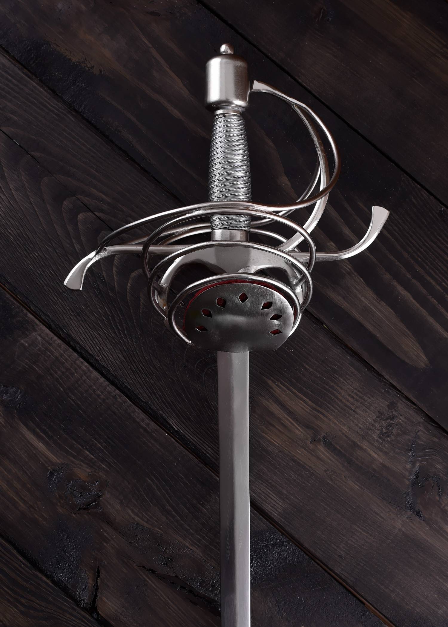 Pappenheimer Korbrapier mit drahtumwickeltem Griff, 104 cm
