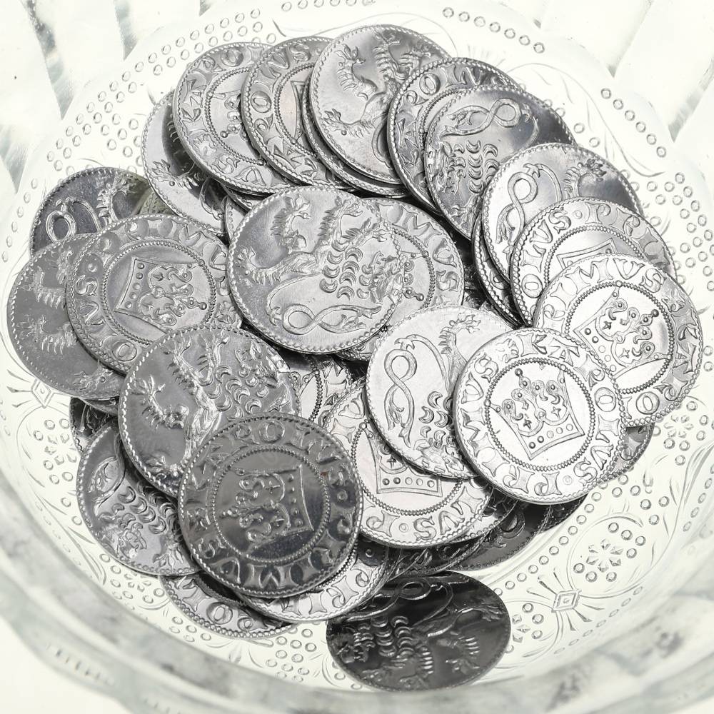 Replica's van de Praagse Groschen van Karel IV - Set van 10 kleine dubbeltjes