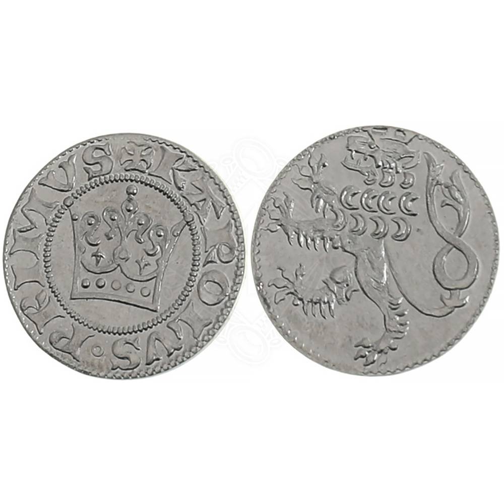 Replica's van de Praagse Groschen van Karel IV - Set van 10 kleine dubbeltjes