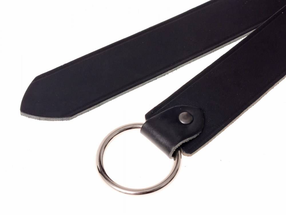 ​Middeleeuwse Ringriem 4 cm breed in Zwart