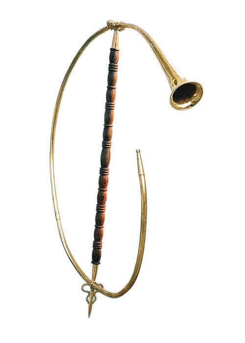 Römisches Cornu Horn aus Messing