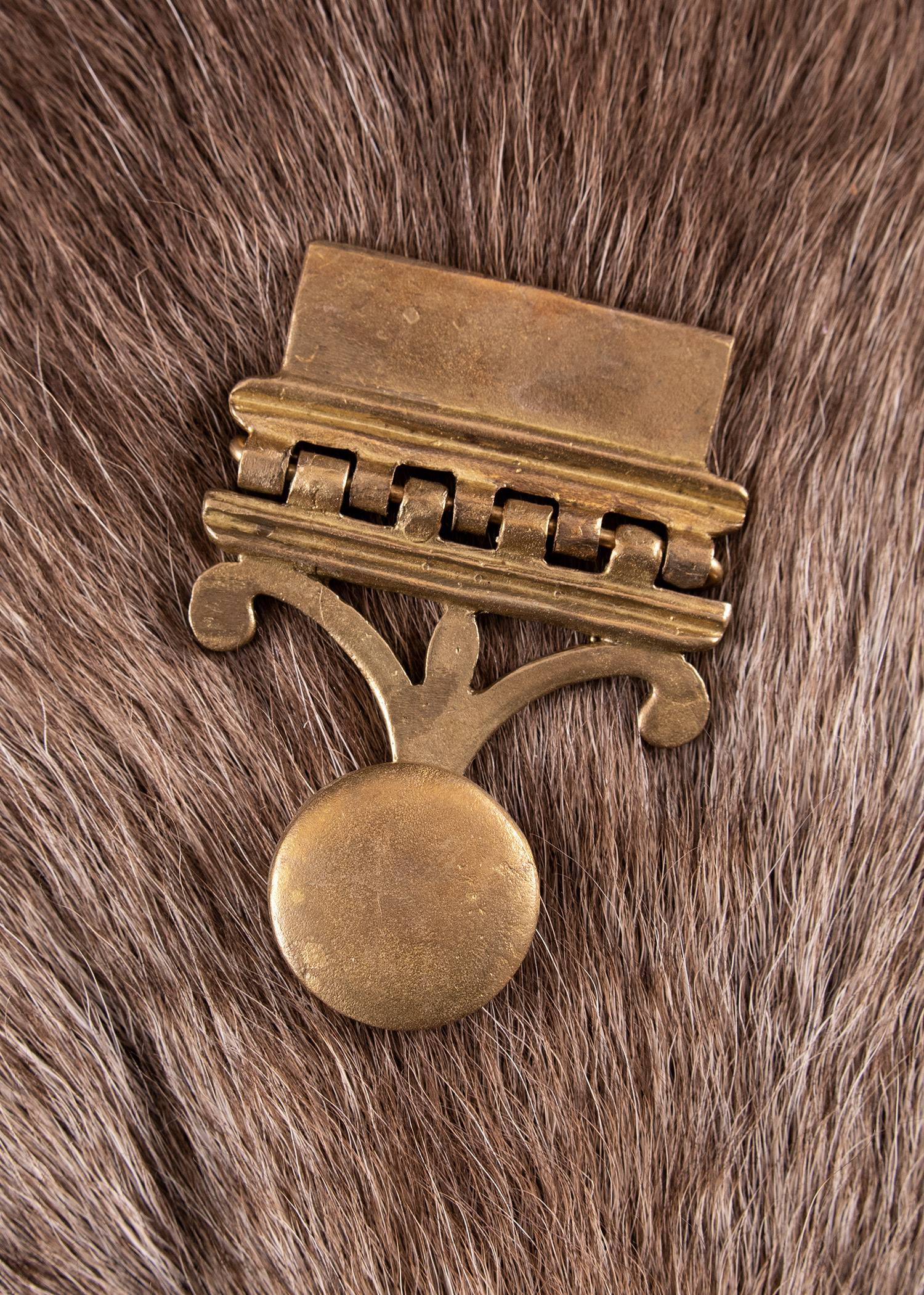 ​Römischer Pugio-Halter, Gürtelbeschlag aus Messing, Vindonissa-Muster, 2er Set