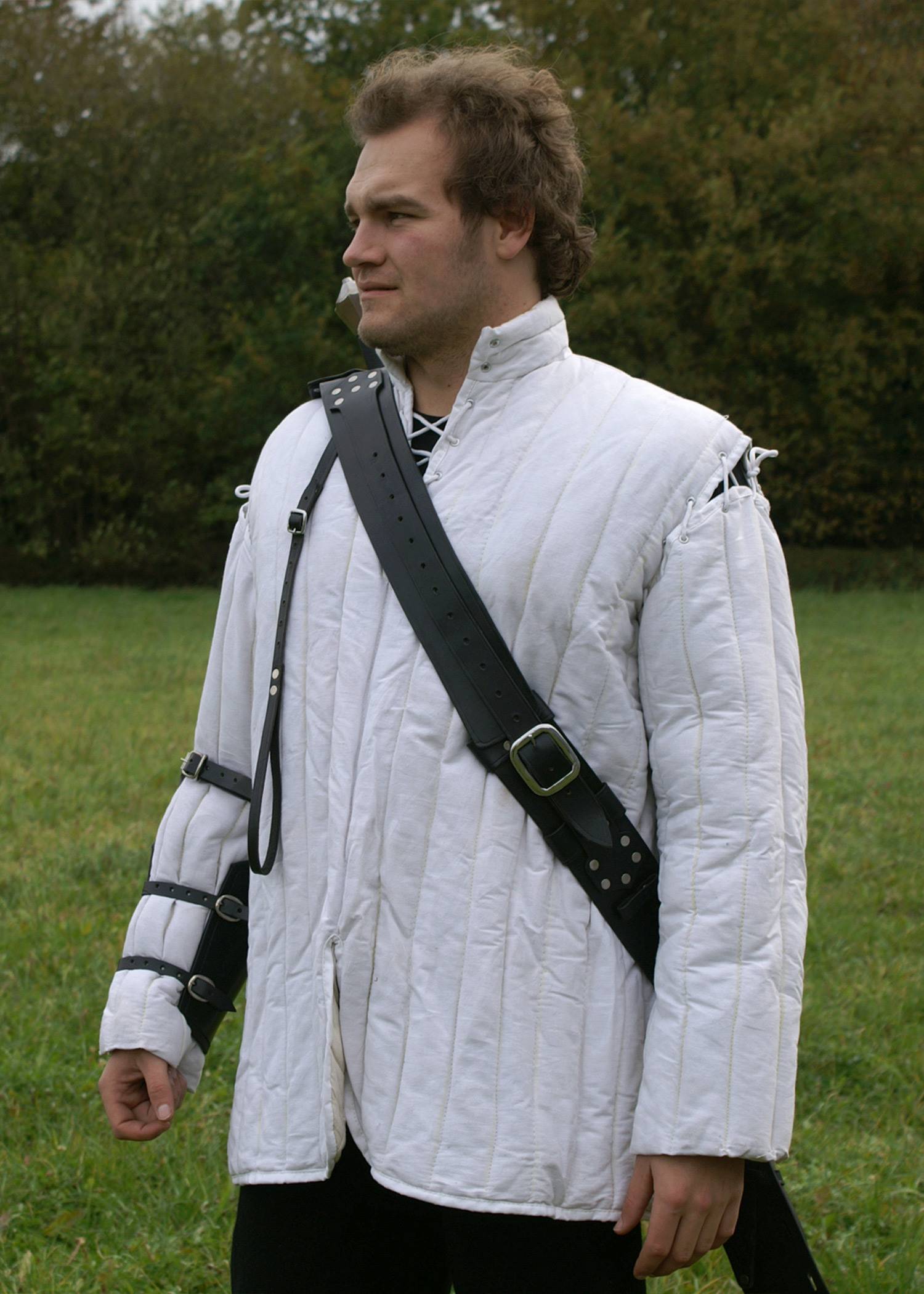 Rückenscheide aus Schwarzem Leder