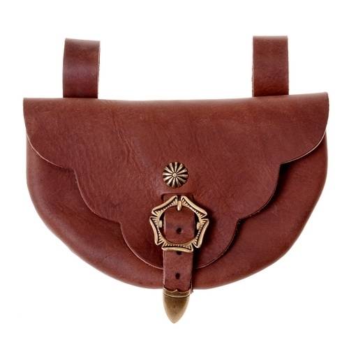 Gürteltasche von Runneburg aus dem 13. Jh. in Braun