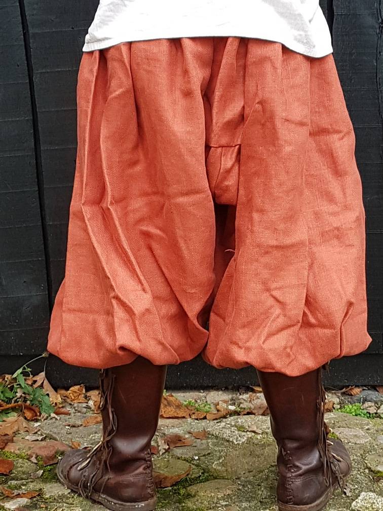 Viking Rusvik Broek, Linnen in maat XL in Oranje