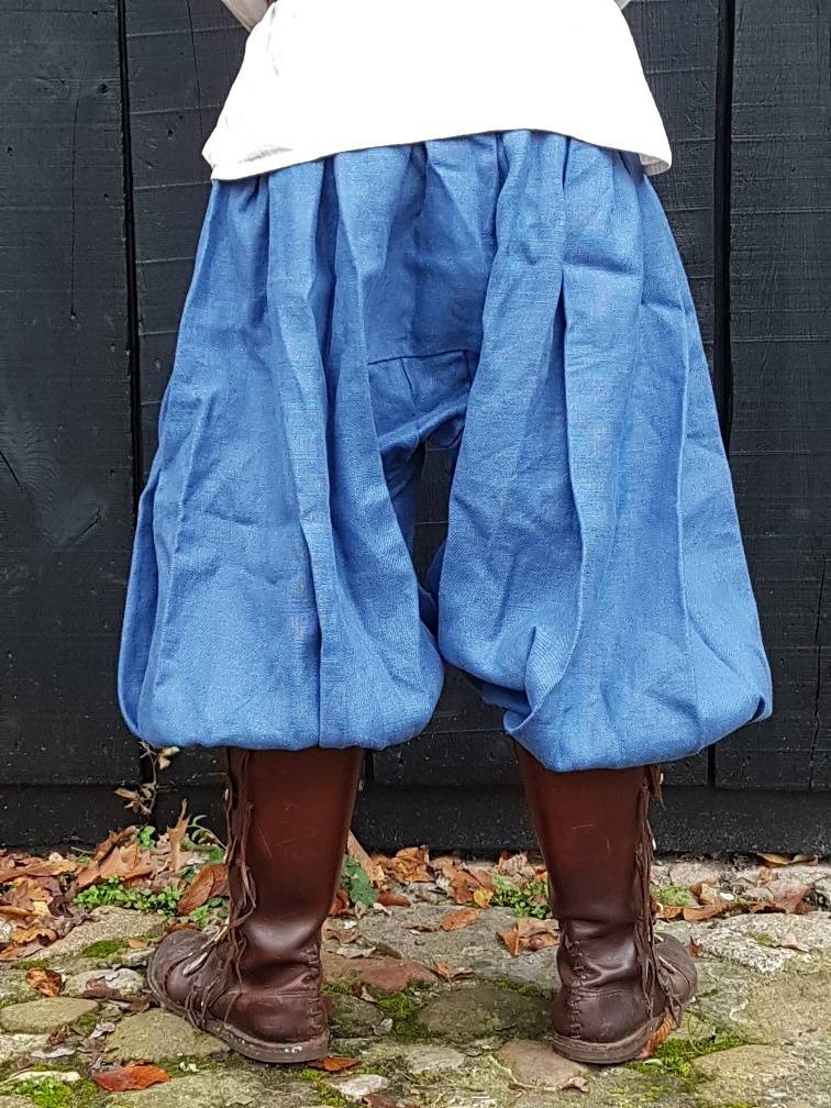 Viking Rusvik Broek, Linnen in maat L in Blauw