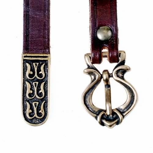 Rusviking Riem Replica Novgorod, 10e-11e eeuws in Zwart met studs
