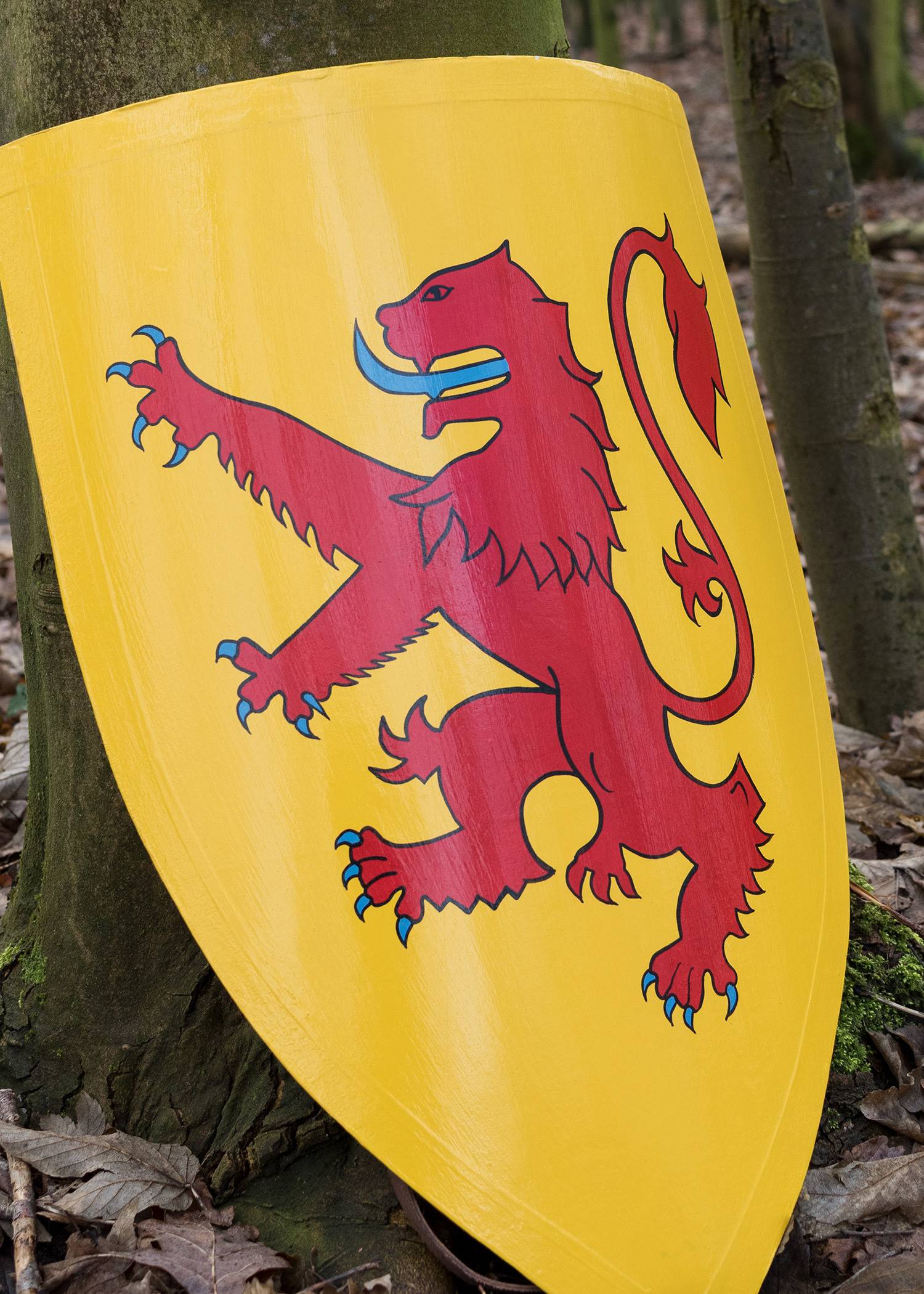 ​Schild von Robert Bruce, aus Holz, bemalt