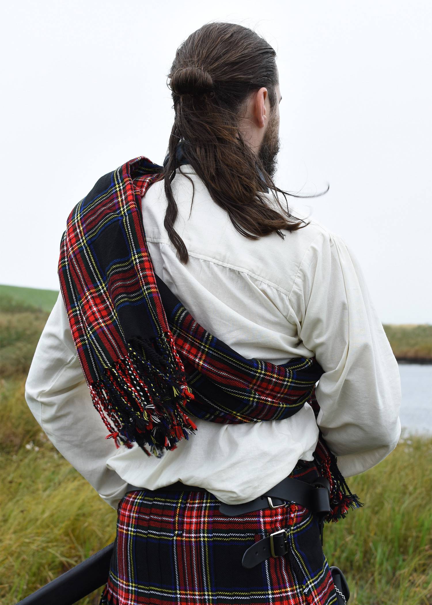 ​Schotse Plaid, Black Stewart, ca. 234 x 137 cm