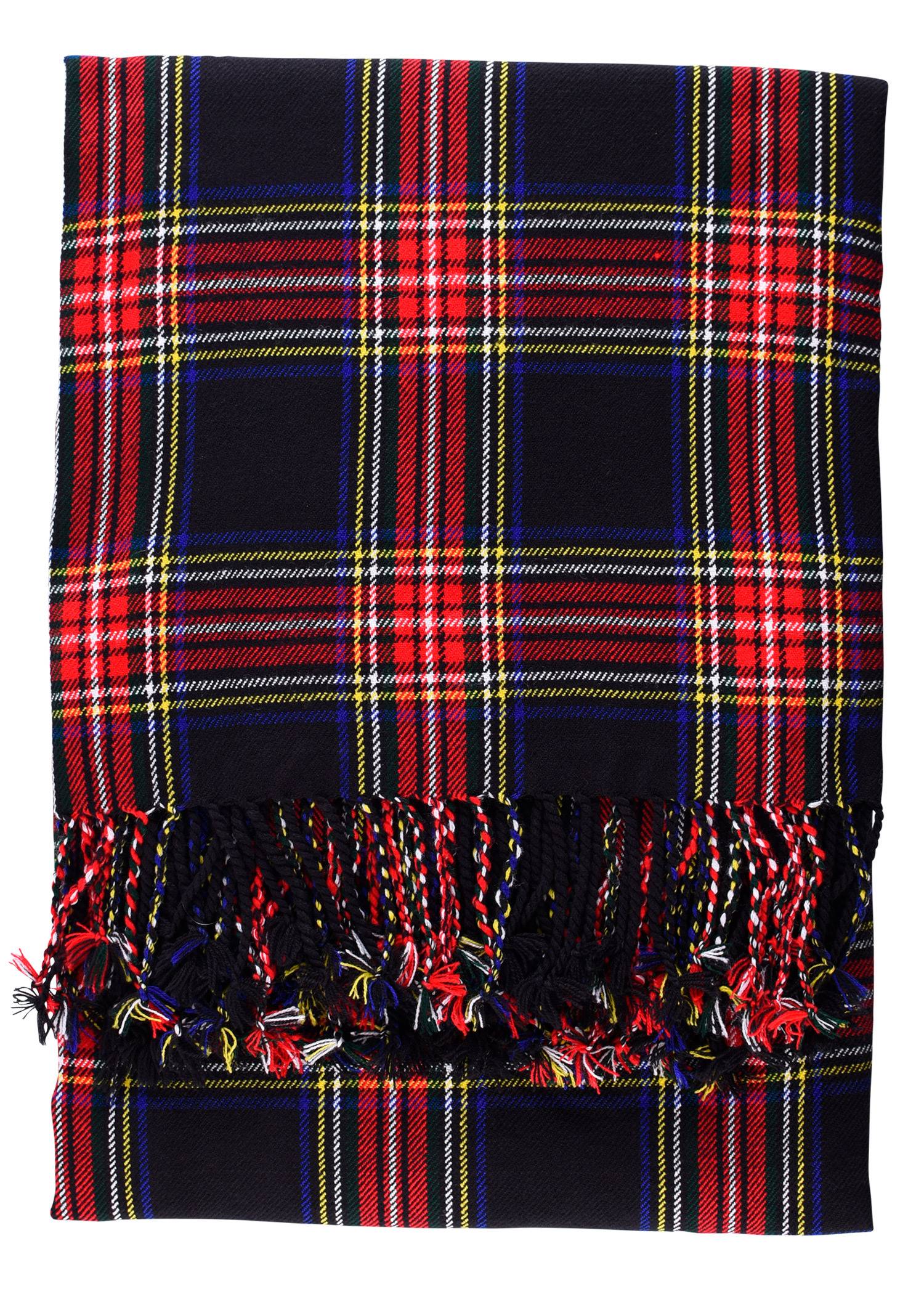 ​Schotse Plaid, Black Stewart, ca. 234 x 137 cm